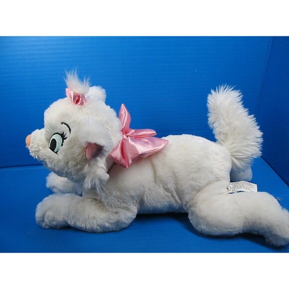 Disney Parks The Aristocats Laying Marie Plush 15" White Kitty Cat StuffedAnimal - Picture 2 of 8
